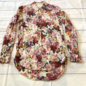 H&M Floral Long Sleeve Shirt